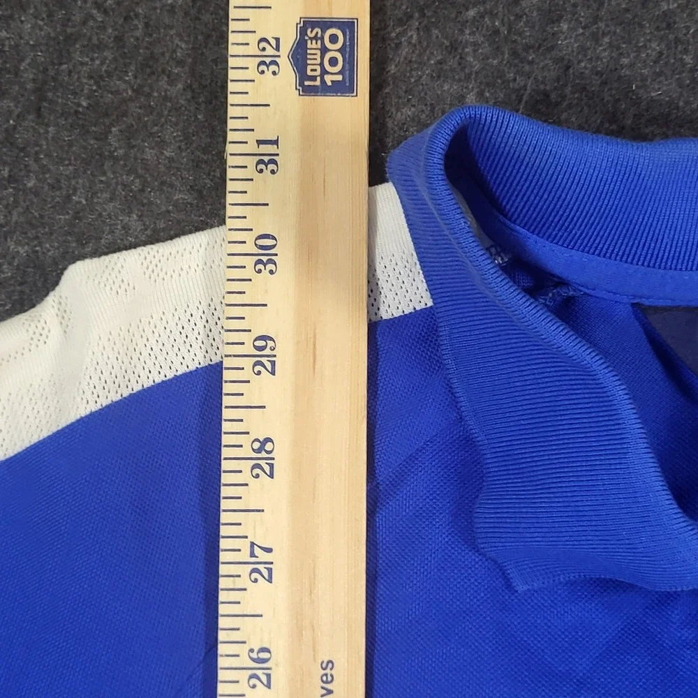 Polo Golf Ralph Lauren Pro Fit 100% Pima Cotton Men XL Blue Shirt Big White Pony
